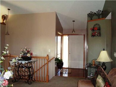 Looking toward the front door. Notice decorative s