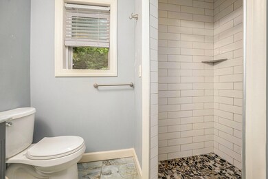 Large Shower with Stone Floor