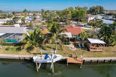 Aerial of Home in Backyard