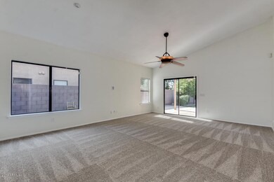 Great room facing backyard