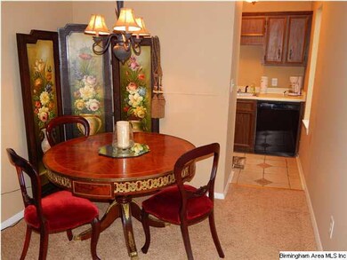 and flows into the dining area and kitchen.