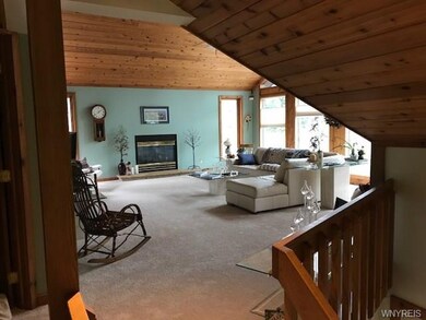 Relax in this spacious great room with newer high 