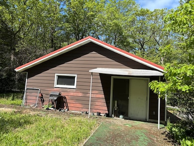 side of the garage