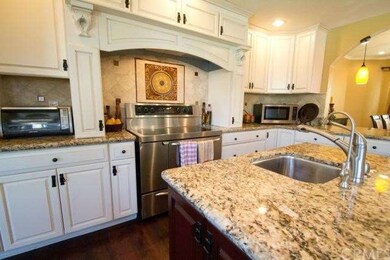 Smooth top electric range and tile backsplash