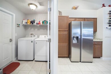 Inside laundry room, conveniently off the kitchen.