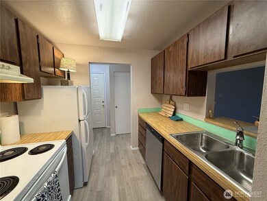 Entry door in background