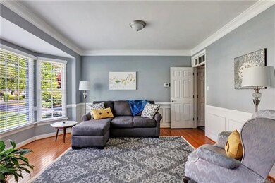 Living Room.  Door leads to stairway and kitchen. 