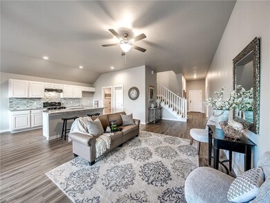 Living Room - Wood-style floors and an open floor 