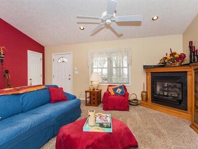 Gas fireplace in living room