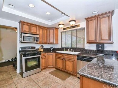Upgraded kitchen with stainless appliances. 
