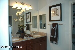 Master Bathroom with double sinks
