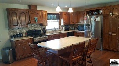 Kitchen w/Island Seating.