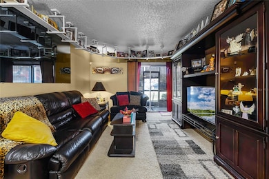 View of Living Room from front door