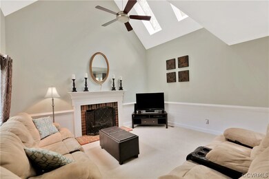 Large Family Room with Cathedral Ceiling, Skylight