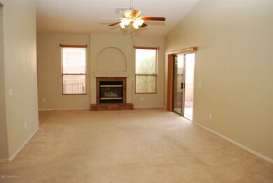 Vaulted Great Room With Fireplace