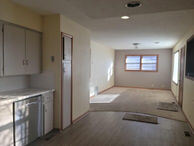 Living, dining and kitchen are open for easy flow