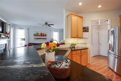 Gorgeous variegated stone counter tops