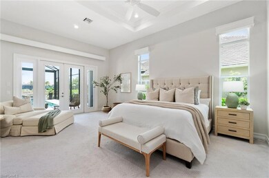 Tranquil primary suite with an abundance of natural light