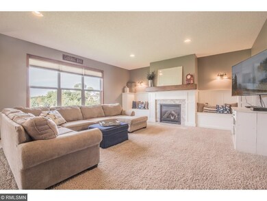 Elegant living room highlights exquisite gas firep