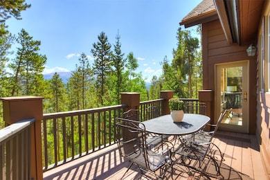 Wooden terrace with outdoor dining area