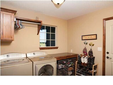 The large laundry room is located off of the dinin