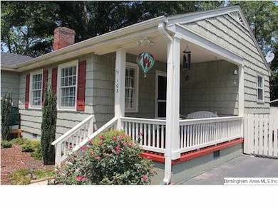 Welcoming covered front porch