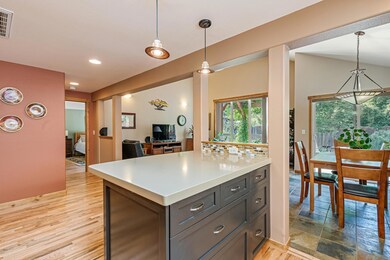 kitchen into living room