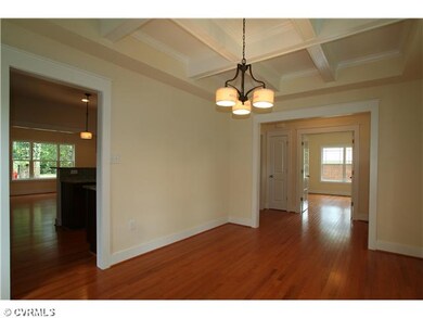 Dining Room - Coffered ceiling offers amazing craf