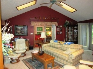 Vaulted ceiling, skylights, exit to back yard, exi