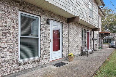 Facade/Exterior Front. Front door with new storm d