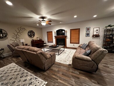 Living room with gas fireplace