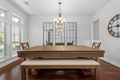 Beautiful, light and bright dining room.