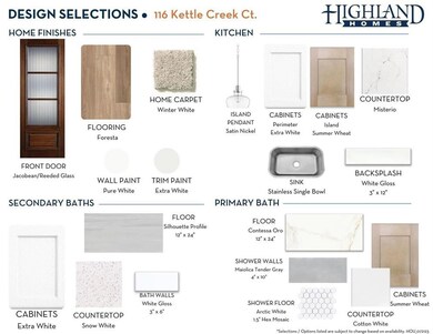 116 Kettle Creek Ct - Design Selections
