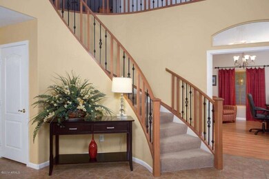Dramatic Spiral Wrought Iron Staircase