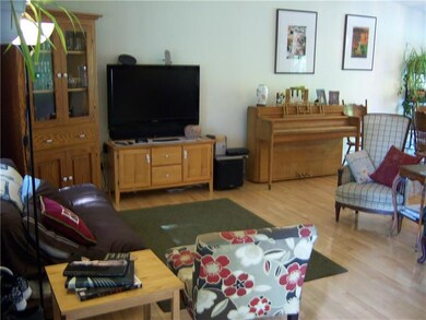 Beautiful living room with hardwood floor!