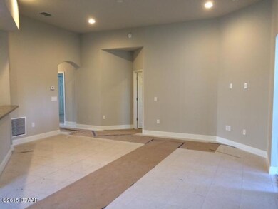 Great room with volume ceiling