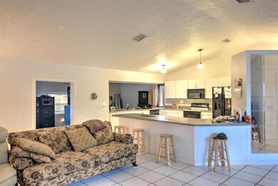 living from kitchen