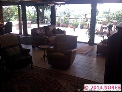Wall of large windows and doors to back patio.