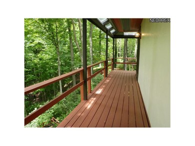 View of the wrap around decking for enjoying the n