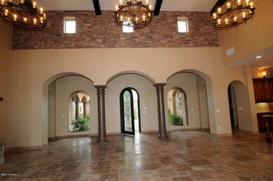 living dining room view to front door an