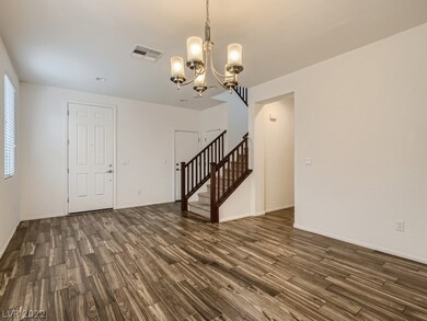 Dining room space and entry way.