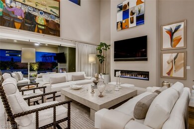 This home features three gas fireplaces, surround