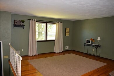 Spacious family room off the kitchen and dining ar
