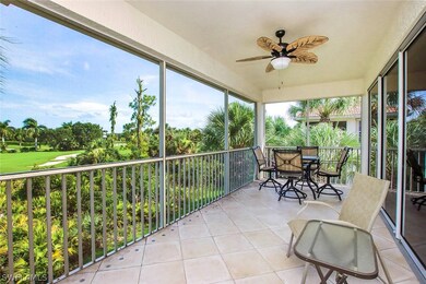 Spacious lanai overlooking the 8th Green