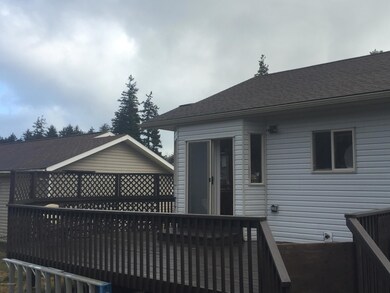 Rear deck of home