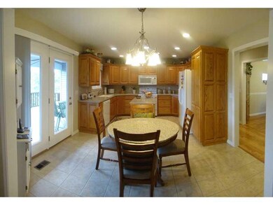 Kitchen. Open to deck, formal dining and living ro