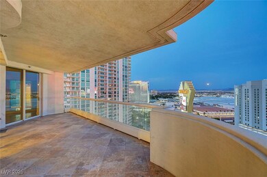 Balcony with a city view