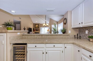 Kitchen with Wine Refrigerator