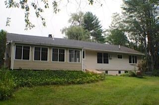 Rear view, sunroom
