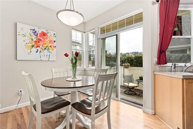 Step outside to enjoy private patio just off dining space.